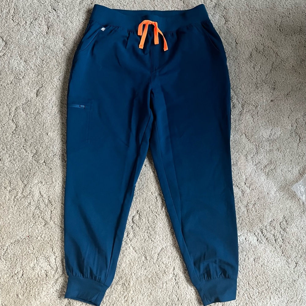 Figs high waisted Zamora joggers large petite Deep Reef